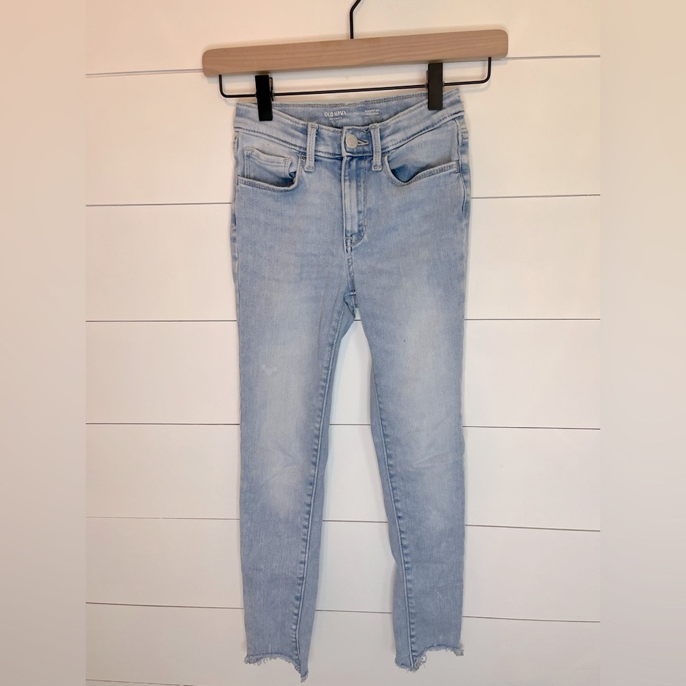 Girls Old Navy High Rise Rockstar Jeggings Size 10 Light Wash